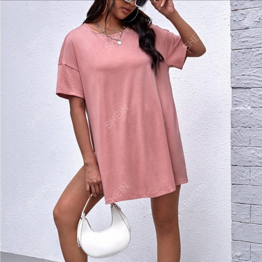 Maternity Drop Shoulder Split Hem Tee & Shorts